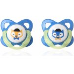 Tommee Tippee šidítko latex ortodontické Basic světle modrá 2 ks – Zboží Dáma