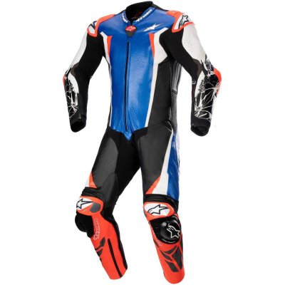 jednodílná kombinéza Alpinestars RACING ABSOLUTE 2 metalická modrá/černá/bílá/červená – Sleviste.cz