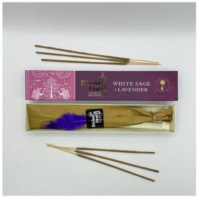 Divine Premium Vonné tyčinky White Sage + Lavender 16 g – Hledejceny.cz