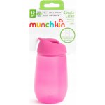 Munchkin hrneček s brčkem Simple Clean růžový 296 ml – Sleviste.cz