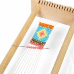 Bigjigs Toys Tkalcovský stav na korálky – Zboží Dáma