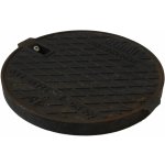 Poklop litinový A15 Midas do 1,5t kulatý uzamykatelný se šroubem DN400 na hladkou trubku – Hledejceny.cz