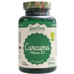 GreenFood Curcuma + vitamín D3 90 kapslí – Hledejceny.cz