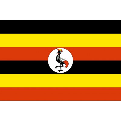 Uganda vlajka - 30 x 45 cm - tunel, karabina – Hledejceny.cz