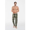 Pánské pyžamo Seward pánské pyžamové kalhoty zelené káro