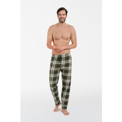 Seward pánské pyžamové kalhoty zelené káro