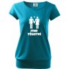 Těhotenské a kojící tričko Bezvatriko tričko pro těhotné Jsme těhotní tyrkysová