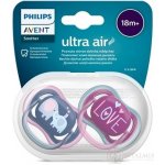 Avent Philips silikon dudlík Air fialová/růžová 2ks – Zboží Dáma