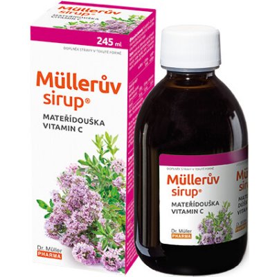 Müllerův sirup s mateřídouąkou a vitaminem C 245 ml – Hledejceny.cz