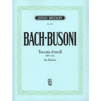 J.S. Bach: Toccata in D minor BWV 565 Busoni noty na klavír