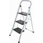 HOMESTYLING Schůdky ocelové 3 nášlapy bílá / černá KO-C80001240 – Sleviste.cz