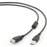 Gembird CCP-USB2-AMAF-6 Kabel USB A-A 1,8m 2.0 prodluž,HQ Black,zlac.kont. – Hledejceny.cz