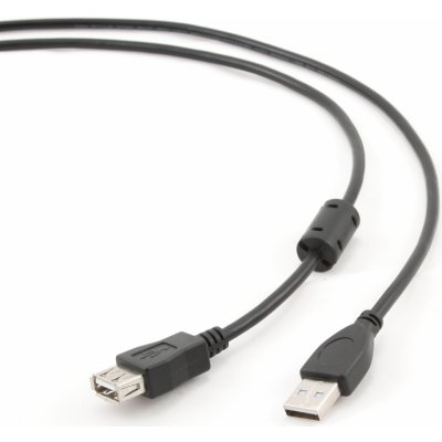 Gembird CCP-USB2-AMAF-6 Kabel USB A-A 1,8m 2.0 prodluž,HQ Black,zlac.kont. – Zboží Mobilmania