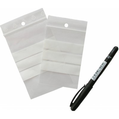 100 ks - Sáček rychlouzavírací PE 80x120/0,05 s bílými pruhy – Hledejceny.cz