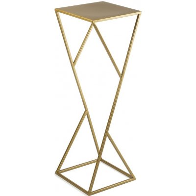 DekorStyle Stojan na květiny LOFT 70 cm zlatý – Zboží Dáma
