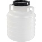 STERK Barel 10L plastový kulatý široké hrdlo, atest bílá/modrá – Hledejceny.cz