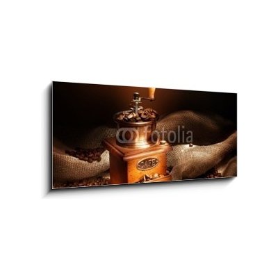 Obraz 1D panorama - 120 x 50 cm - Coffee Grinder Mlýnek na kávu – Zboží Mobilmania