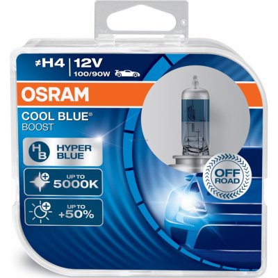 Osram Cool Blue Boost H4 P43t-38 12V 100/90W – Zboží Mobilmania