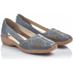 Rieker polobotky 41396-12 modrá – Zboží Dáma