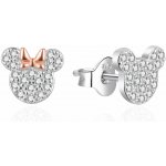 AGATO Třpitivé náušnice s Minnie AGT-ED022PW – Zboží Dáma