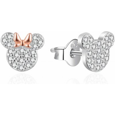AGATO Třpitivé náušnice s Minnie AGT-ED022PW – Zboží Dáma