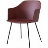 Jídelní židle &Tradition Rely HW33 s područkami black / red brown