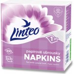 Linteo 1V bílé papírové ubrousky 100ks 33x33cm – Hledejceny.cz