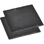 Kesper Sada břidlicových desek na servírování jídla čtverec 20x20cm – Zbozi.Blesk.cz