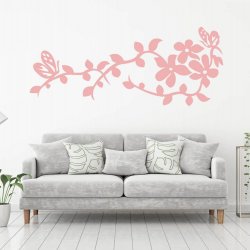 NSPIO Šablona na zeď - Motýli a květiny rozmery 120x90 cm