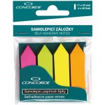 Záložky samolepící CONCORDE -šipky,neon 4x40l A0971 – Hledejceny.cz