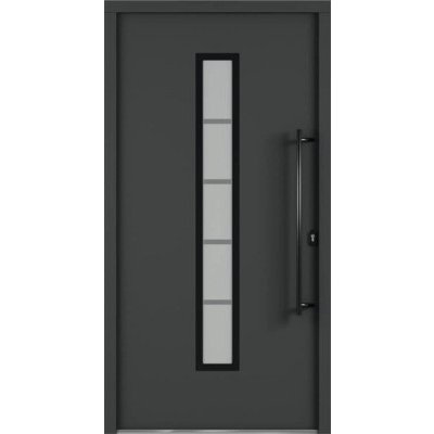 ARON vchodové dveře 3171-2 antracit 100 x 210 cm P – Hledejceny.cz