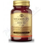 Solgar Vitamin D3 1000 IU 100 softgel kapslí – Hledejceny.cz