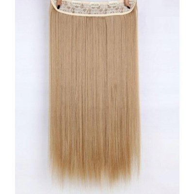 Vlasy clip in 130 g - medové blond vlasové příčesky rovné 55 cm – Hledejceny.cz
