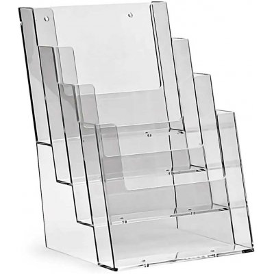 A-Z Reklama CZ plastový zásobník na letáky nad sebou stojací 4 x A5 – Zboží Dáma