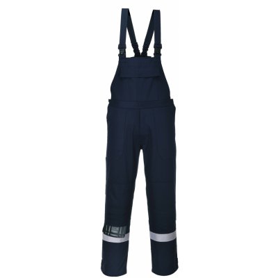 PortWest BIZFLAME PLUS FR27 Nehořlavé reflexní kalhoty s laclem antistatické námořní modrá – Sleviste.cz