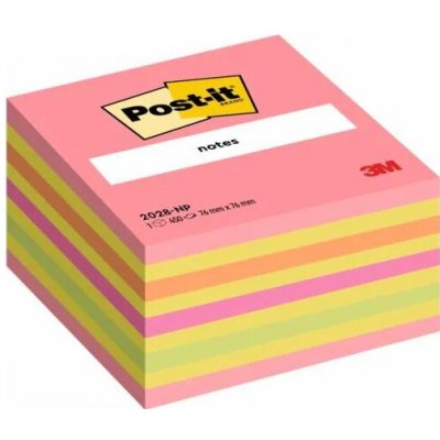 3M Post-it samolepicí bloček 76 x 76 mm, mix barev, 450 lístků – Hledejceny.cz