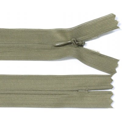 Spirálový zip no.3 skrytý nerozepínací 60cm - více barev color: 698 khaki zelená – Hledejceny.cz