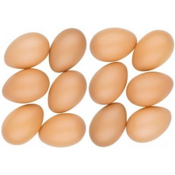 Vajíčka plastová bez šňůrky 6 cm 12 ks 9991
