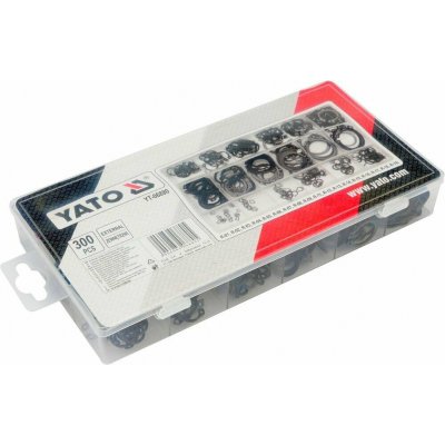 Pojistné kroužky sada 300ks, R1-R19, pr. 3 -32mm Yato YT-06880 – Zboží Mobilmania