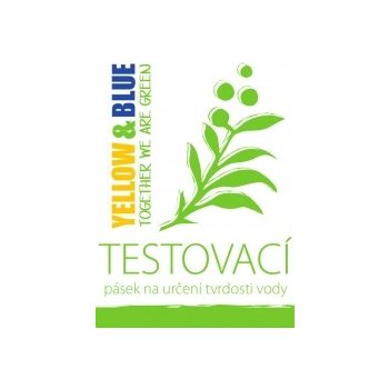 YELLOW & BLUE - Testovací pásek na určení tvrdosti vody 1ks