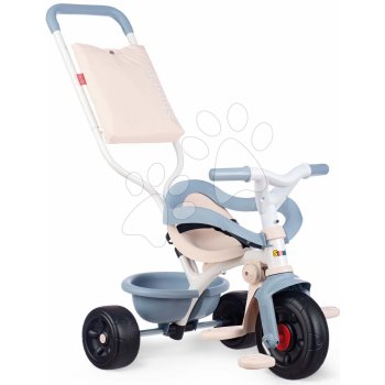 Smoby Be Fun Comfort Tricycle Blue s dvojitou vodicí tyčí a taškou