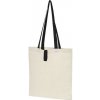 Nákupní taška a košík Nákupní skládací taška z bavlny Nevada 100 g / m² přírodní / černá
