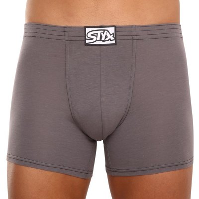 Styx 3 Pack pánské boxerky long klasická guma tmavě šedé (3F1063) – Zboží Mobilmania