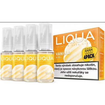 Ritchy Liqua Elements 4Pack Vanilla 4 x 10 ml 12 mg – Zboží Mobilmania