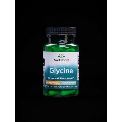 Swanson AjiPure Glycine 500 mg 60 rostlinných kapslí – Hledejceny.cz