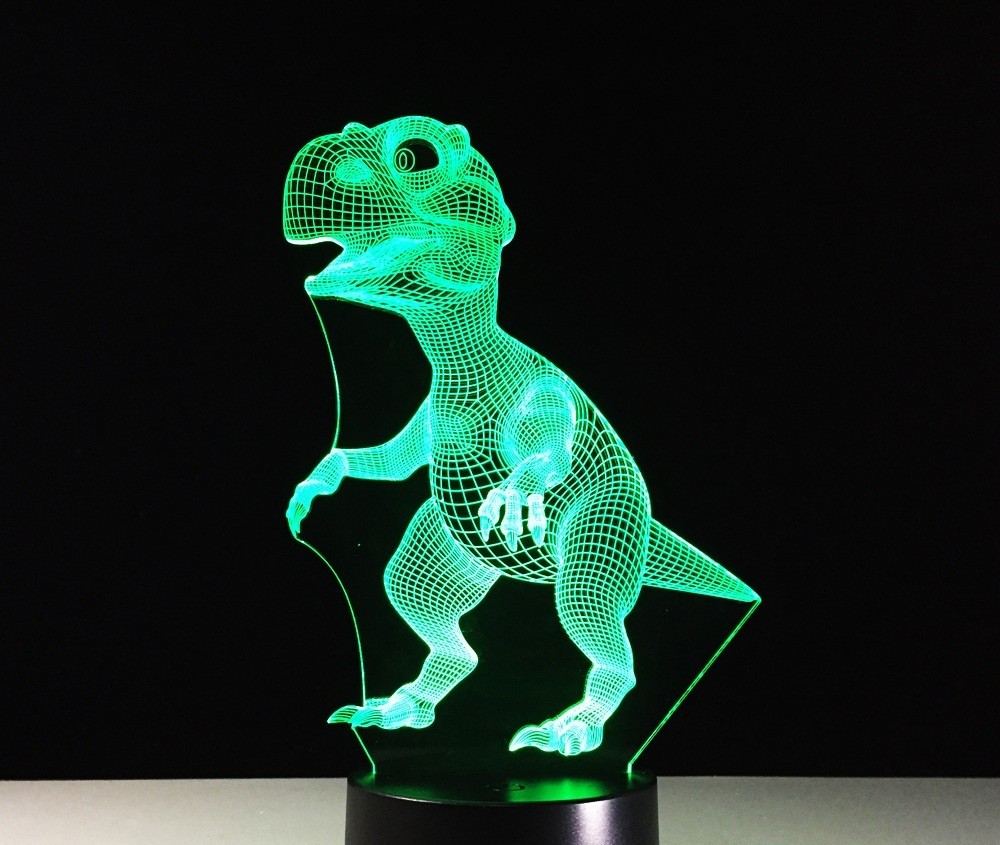 Beling Dětská lampa Dino 7 barevná S9127