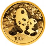 China Mint / Shanghai Mint Zlatá mince 100 Yuan China Panda 8 g – Hledejceny.cz