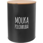 Orion Dóza Polohrubá mouka Black 13 cm – Zbozi.Blesk.cz