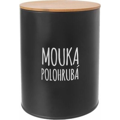 Orion Dóza Polohrubá mouka Black 13 cm – Zbozi.Blesk.cz