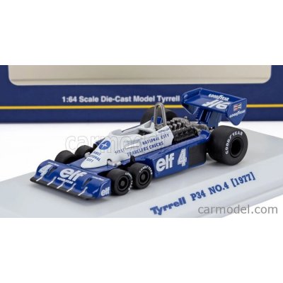 Kyosho Tyrrell F1 P34 Elf 6 Wheeler N 4 Season 1977 Patrick Depailler Modrá Bílá 1:64 – Hledejceny.cz